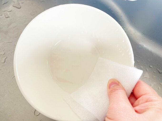 洗剤なしでも洗える