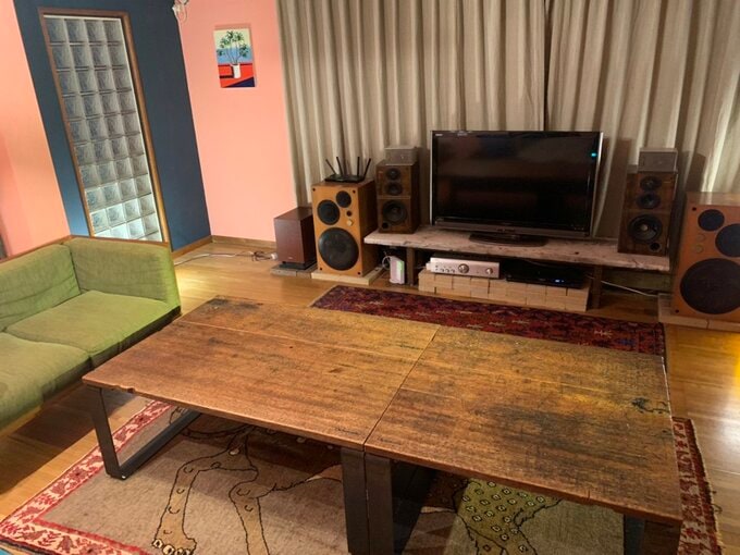 リビングに置いたローテーブル