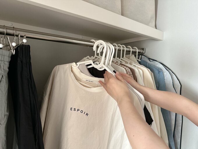 クローゼットの中身把握