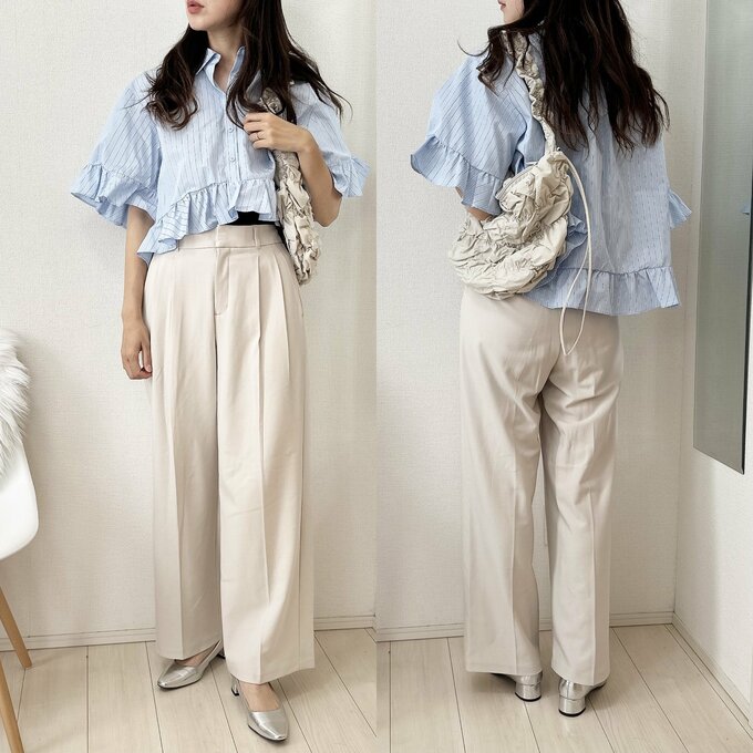 GUパンツ　ショッピングコーデ