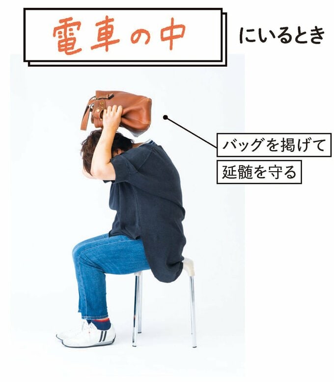 電車の中での命を守る行動