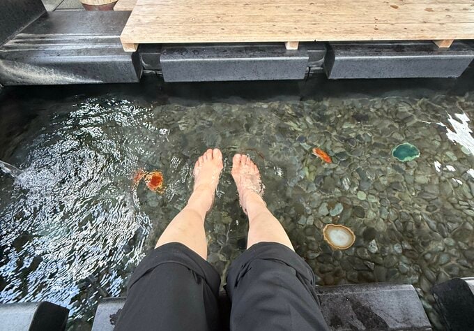 フェイスタオルは足湯でも役立ちます