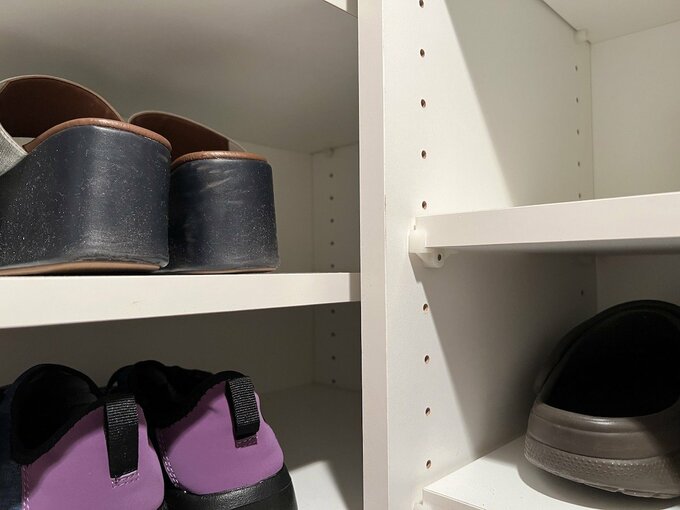 収納のコーナー部分