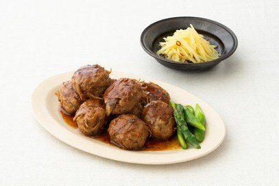 豚ひき肉でつくる「甘辛つくね」献立。国産てん菜糖でやさしい甘味に