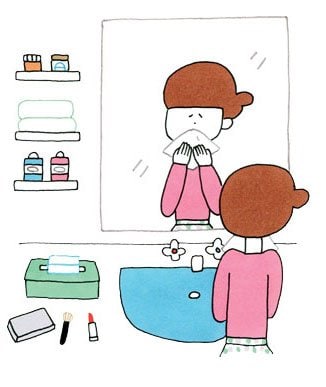 ティッシュボックスにセット