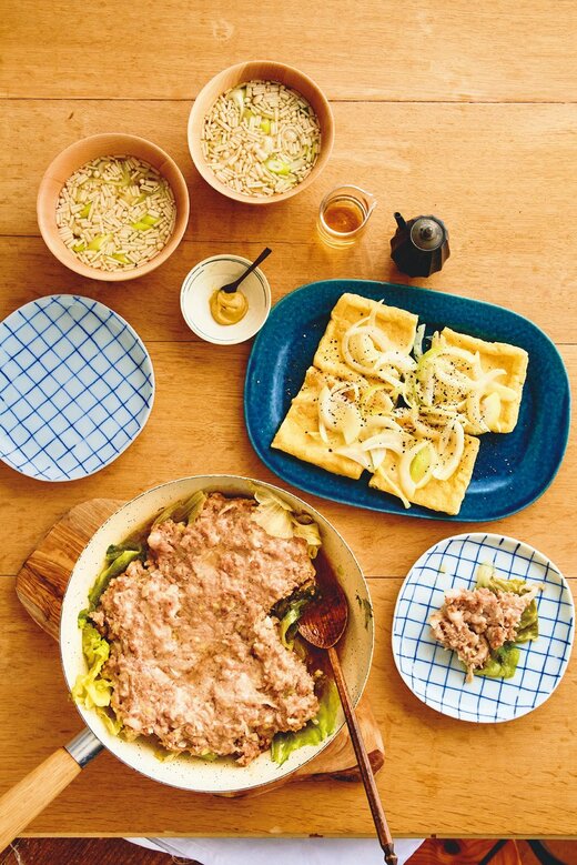 「レタスのジャンボシューマイ」献立