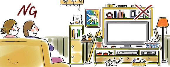 視線の集まる場所は“ぬけ”ですっきりと