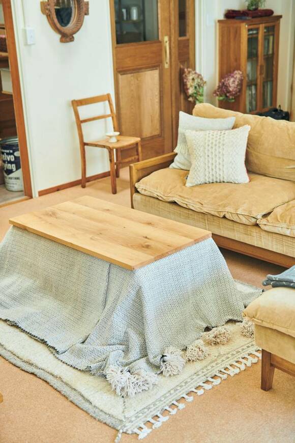 リビングにこたつ