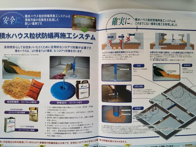 防蟻剤をまく方法