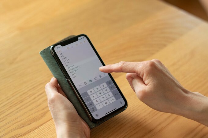 スマホにメモ