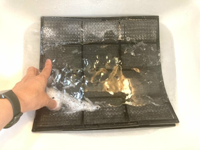 水につけて丸洗い