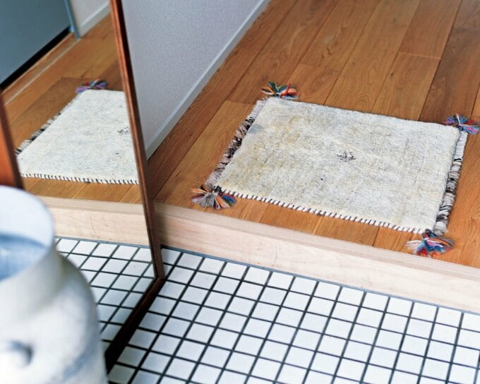 玄関に敷いたマット