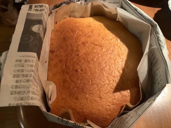 焼いたカステラ