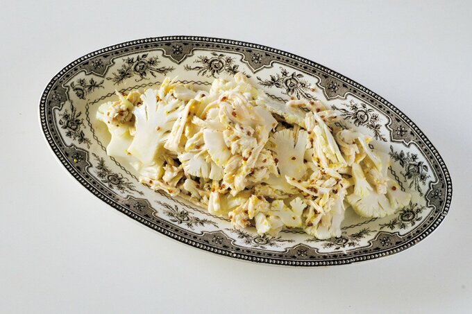 蒸し鶏とカリフラワーのサラダ