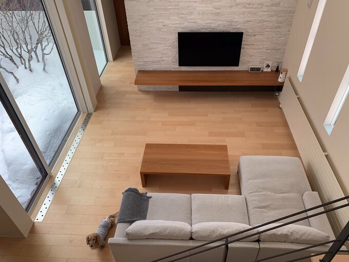 リビングルームの全体像