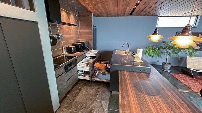 キッチンの引き出しをあけたところ