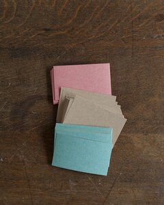 ヴィンテージ風カラーのメッセージカード