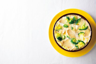 とろ～りとろけて腸活に。ブロッコリーとチーズのキッシュ風
