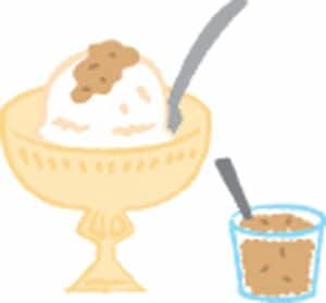 アイスクリームに