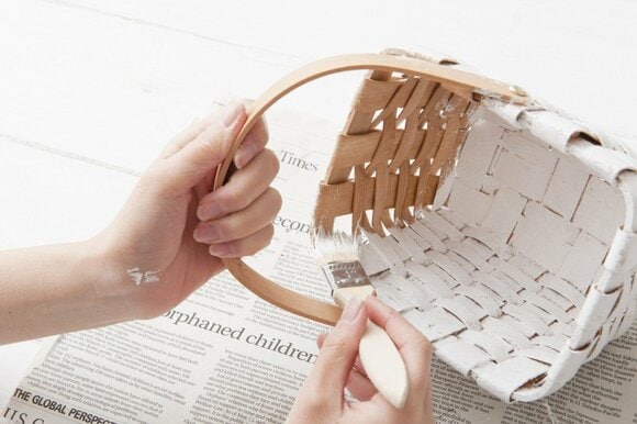 初心者でもできる、かわいいアンティーク風バスケット