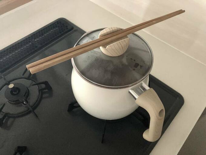 マルチポットに菜箸