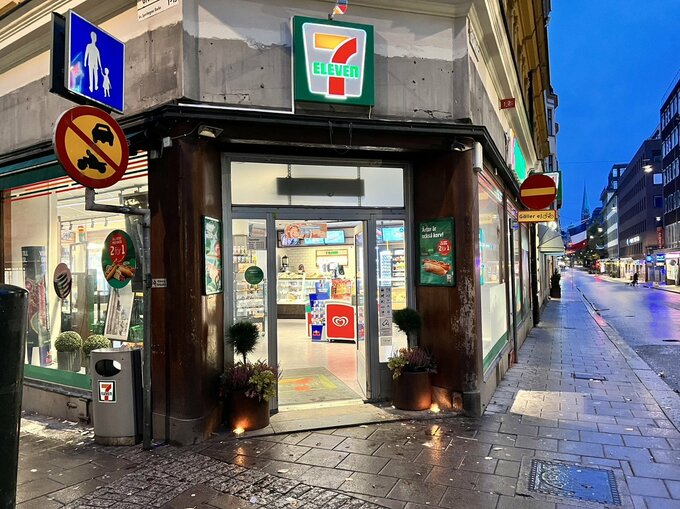 ストックホルムのセブンイレブン