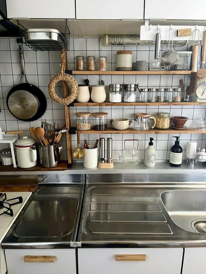 キッチン見せる収納2