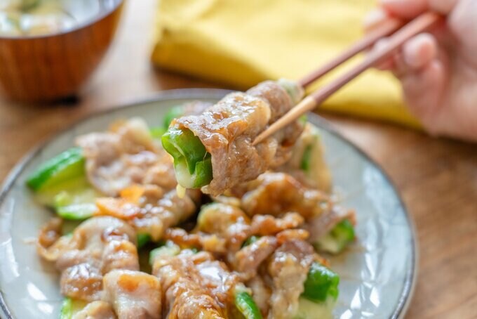 ピーマンの肉巻き
