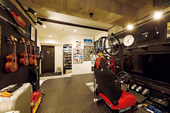 玄関を入ってすぐの場所に趣味室