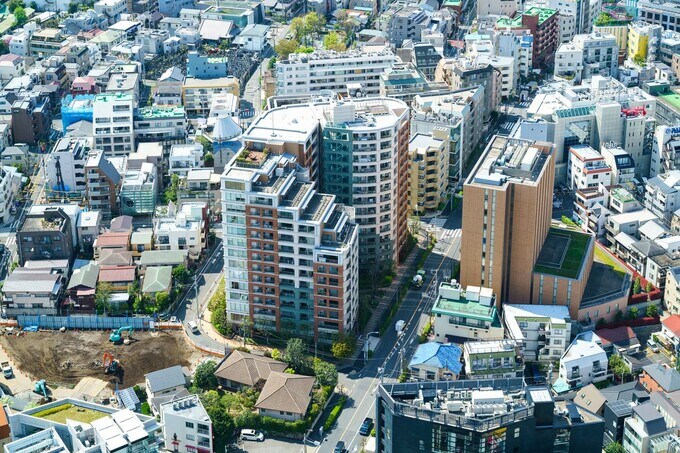 都市部のマンション