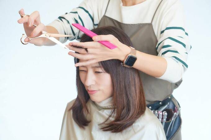 前髪だけをカット