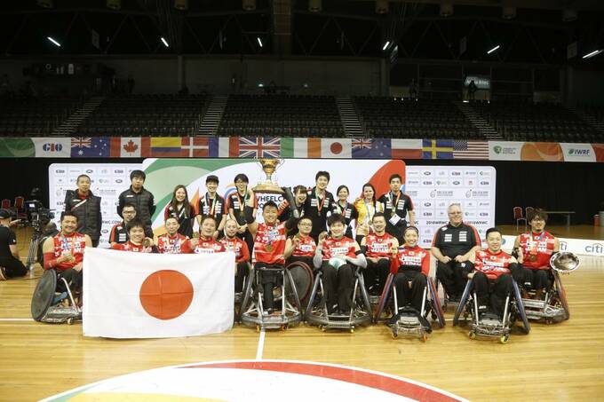 車いすラグビー優勝