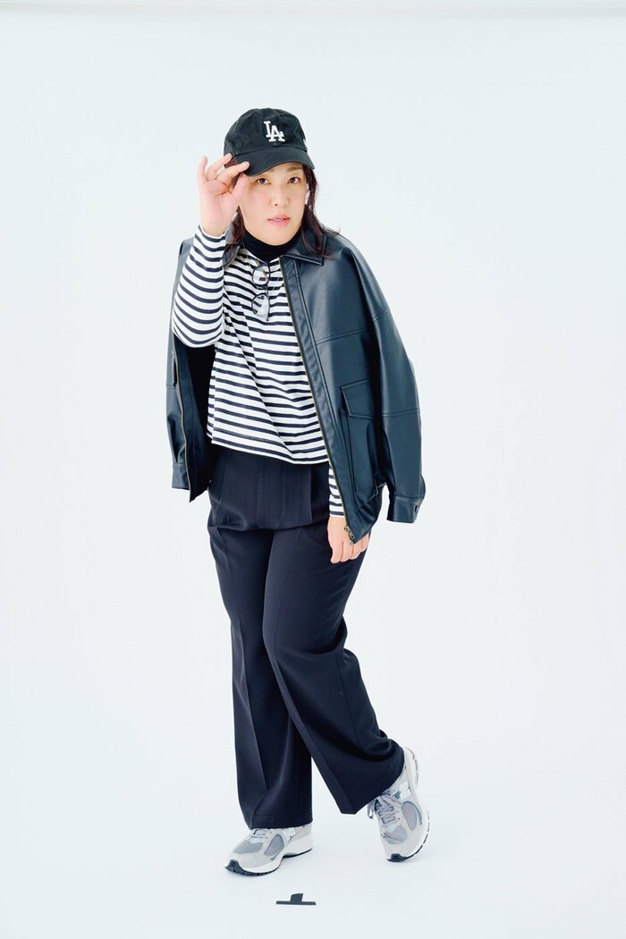 ワントーンを意識すれば「重ね着」でもすっきり。たんぽぽ白鳥さんが