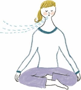 腹式呼吸で自律神経を整えて