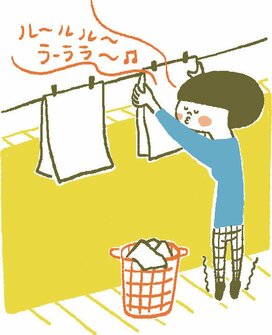 洗濯しながら脳トレ！ポイントはつま先立ち＆歌いながら