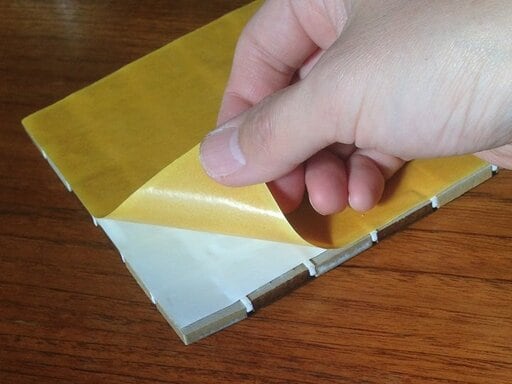 タイルシート裏面のシール