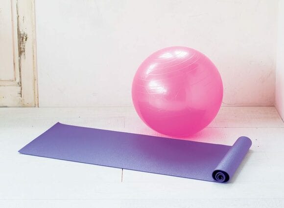 バランスボール、ヨガマット