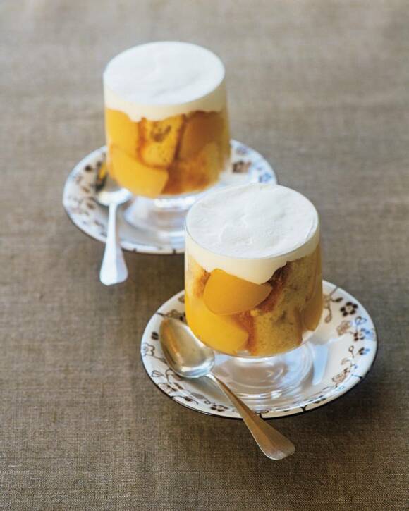 桃のトライフル