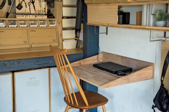 バタフライ型デスクオープン