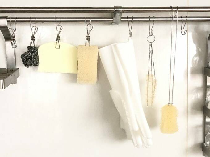 スポンジなどフックにかける