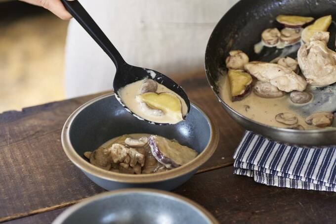 盛り付けをする