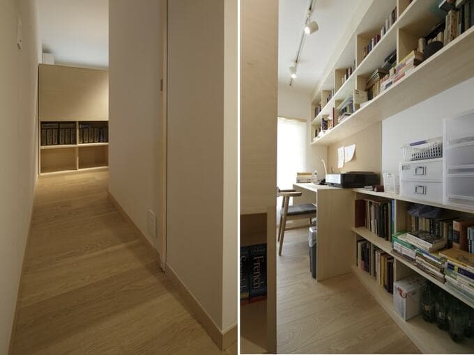 夫の個室は廊下からアクセス