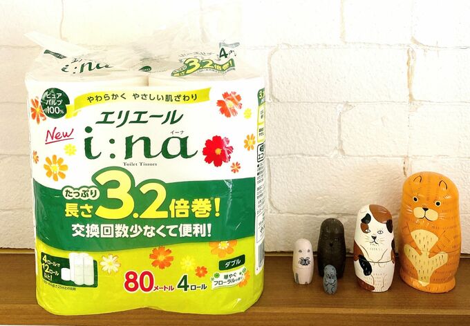 3.2倍巻きのトイレットペーパー