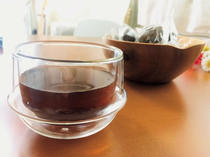 2重ガラスのティカップ