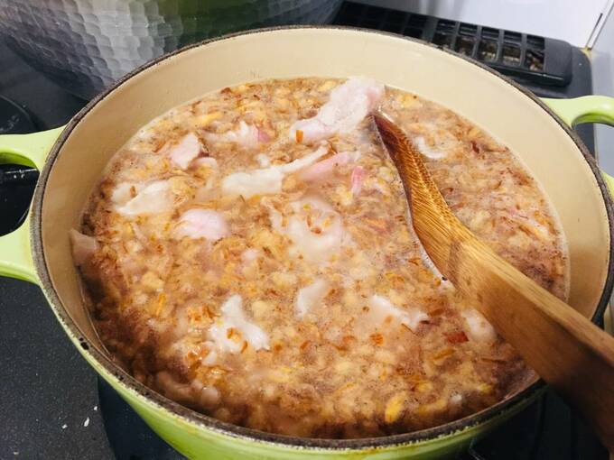 熱湯を加え沸騰させるべし