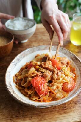 下味冷凍でつくる豚キムチ。うま味凝縮で味つけラクちん