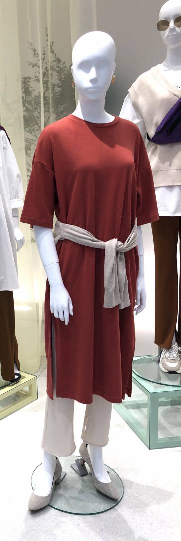 ティアードフレアロングスカート