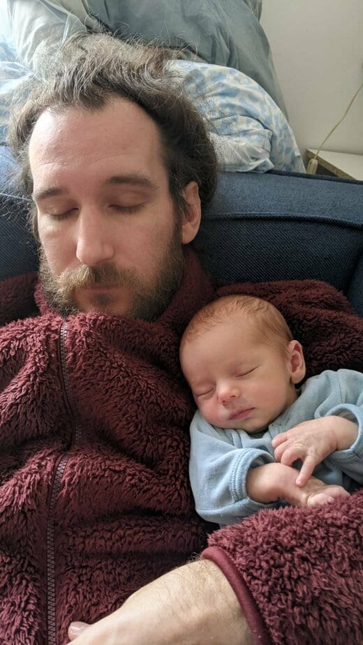 父と子のお昼寝風景