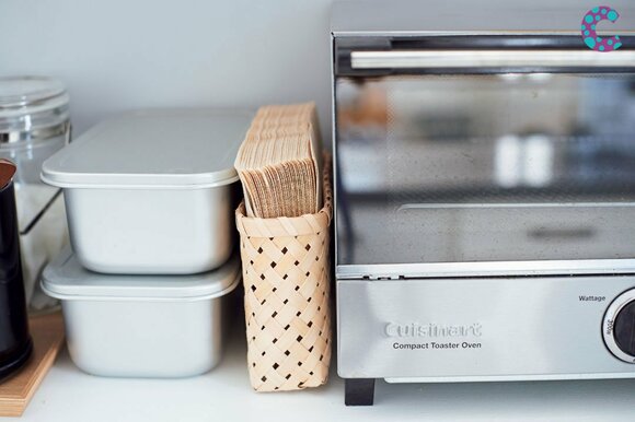 普段使いの紙ナプキンをスリムサイズのカゴに