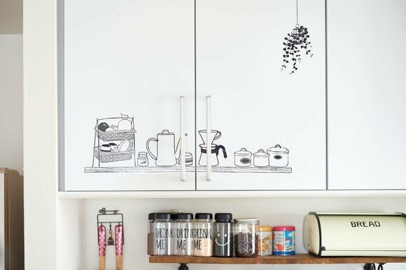 生活感を隠すステッカーで 台所仕事が待ち遠しくなる